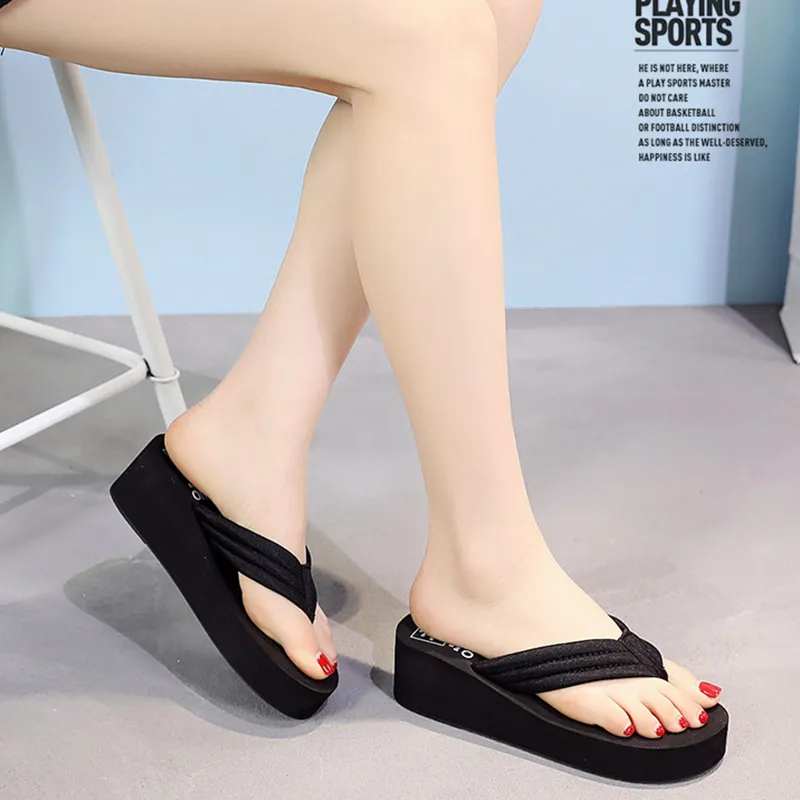 XMISTUO Rubber Sole Slip Resistant Quiet Flip Flops Women's-20