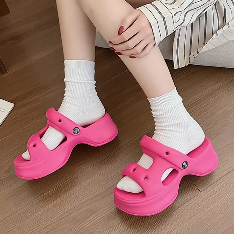 XMISTUO Design Style Double Slit Toe Sandal Clogs Women's-3