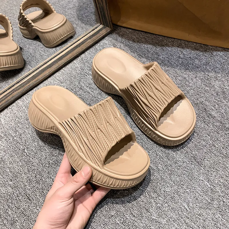 XMISTUO Fashion Versatile Squashy And Bouncy Feeling Slip Resistant Abrasion Resistant Slippers-16