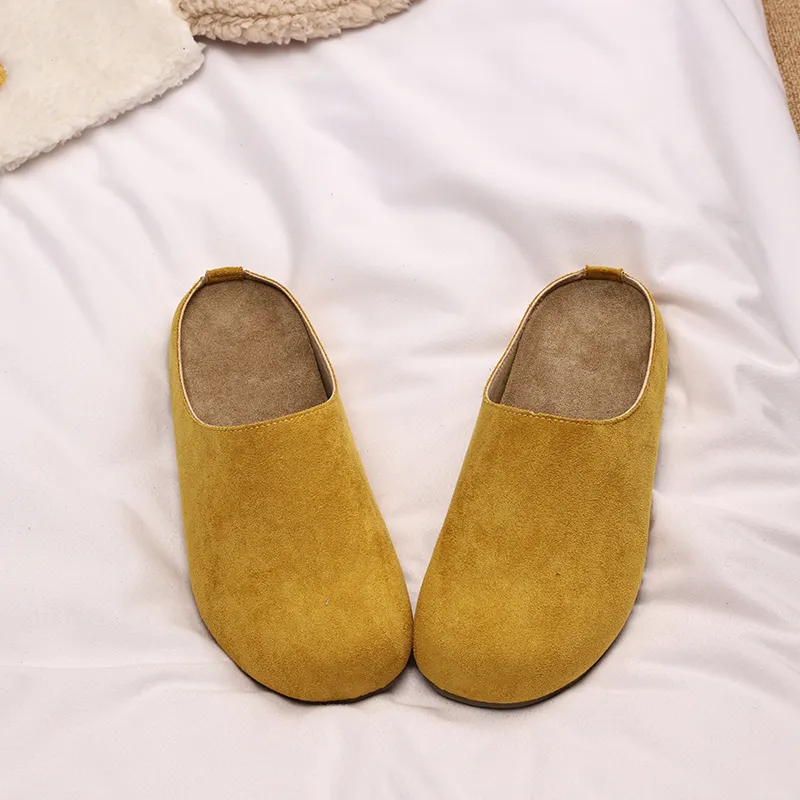 XMISTUO Quiet Abrasion Resistant Slip Resistant Wrap toe Slippers Women's-22