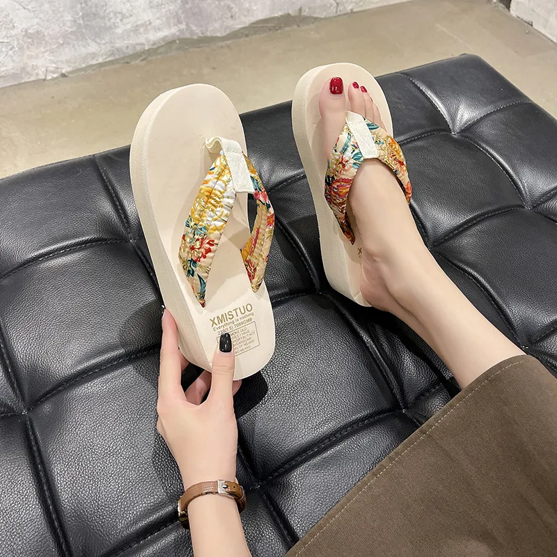 XMISTUO Rubber Sole Slip Resistant Quiet Flip Flops Women's-5