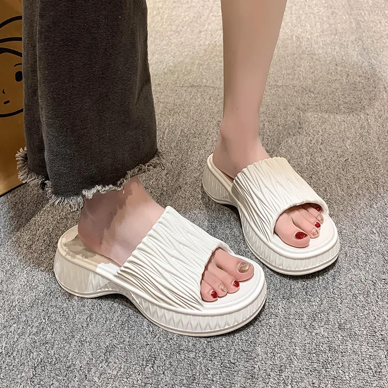 XMISTUO Fashion Versatile Squashy And Bouncy Feeling Slip Resistant Abrasion Resistant Slippers-9