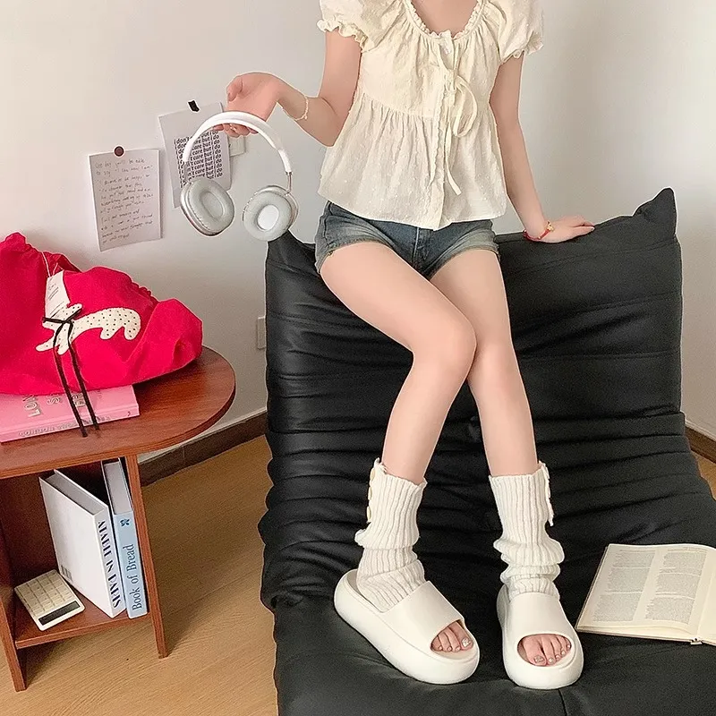XMISTUO Minimalist Style Solid Color Platform Slippers For Women's Summer Students Home Soft Sole Comfortable Slippers-12