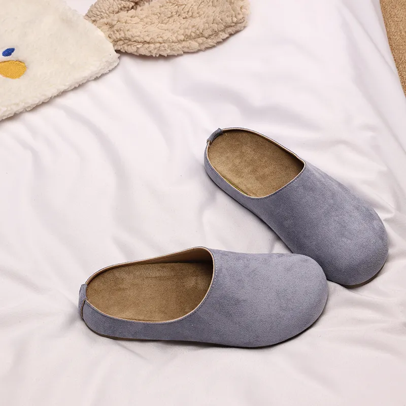 XMISTUO Quiet Abrasion Resistant Slip Resistant Wrap toe Slippers Women's-33