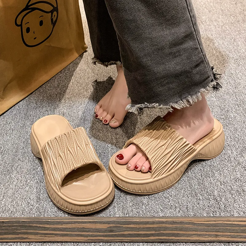 XMISTUO Fashion Versatile Squashy And Bouncy Feeling Slip Resistant Abrasion Resistant Slippers-14