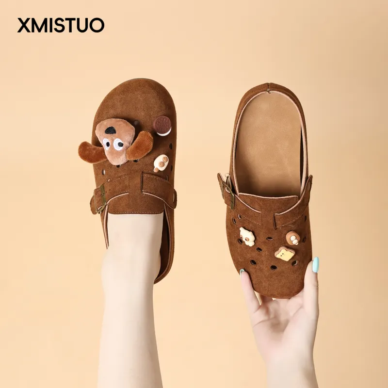 XMISTUO Closed Toe Slippers Women's-14