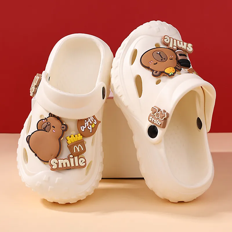 XMISTUO Capybara Women's Summer Platform Parent Child Slippers Cartoon Slip Resistant Home Slippers-15