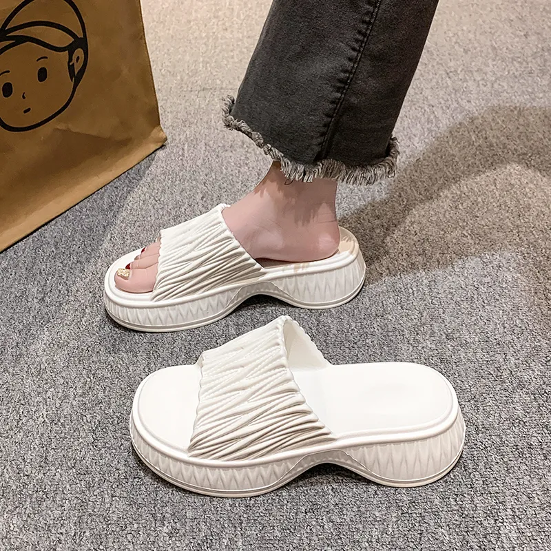 XMISTUO Fashion Versatile Squashy And Bouncy Feeling Slip Resistant Abrasion Resistant Slippers-7