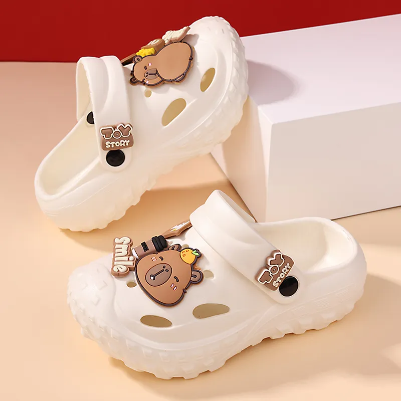 XMISTUO Capybara Women's Summer Platform Parent Child Slippers Cartoon Slip Resistant Home Slippers-14