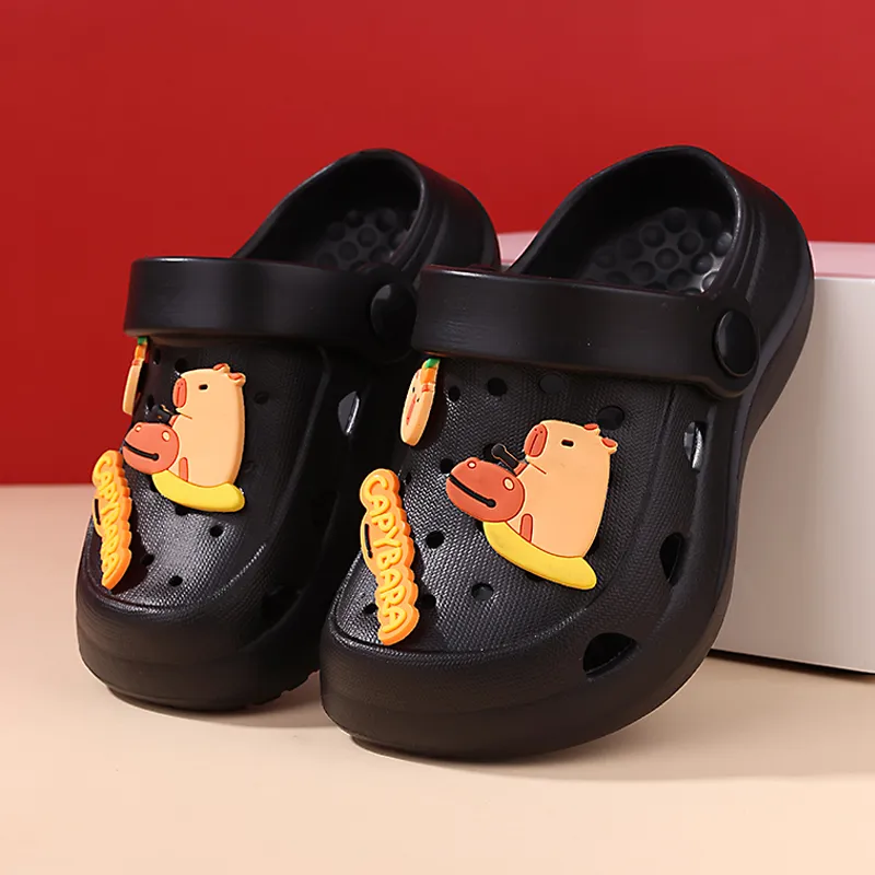 XMISTUO Cartoon Kids Clogs Summer Slip Resistant Squashy And Bouncy Feeling EVA Platform Home Slippers-6