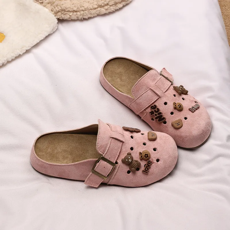 XMISTUO Quiet Slip Resistant Closed Toe Slippers Women's-19