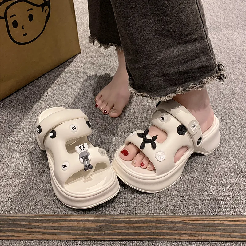 XMISTUO EVA Cut-Out Quiet Slip-Resistant Slide Slippers Women's-6