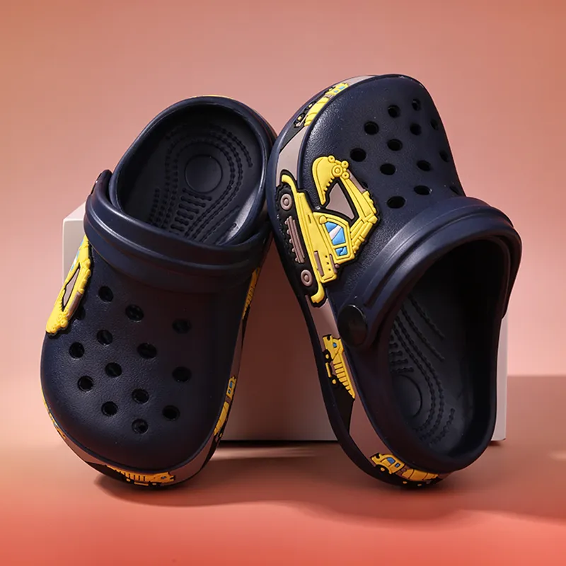 XMISTUO Men's Platform Cartoon Excavator Clogs Unicorn Home EVA Slip Resistant Casual Cute Slippers-3