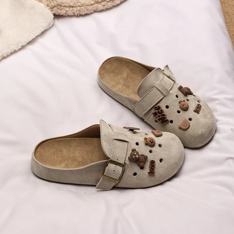 XMISTUO Quiet Slip Resistant Closed Toe Slippers Women's-7