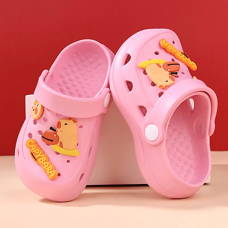 XMISTUO Cartoon Kids Clogs Summer Slip Resistant Squashy And Bouncy Feeling EVA Platform Home Slippers-20