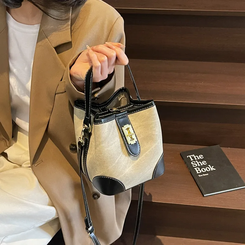 FEO PU Bucket Bag Handbag Regular Women's Multicolor-2