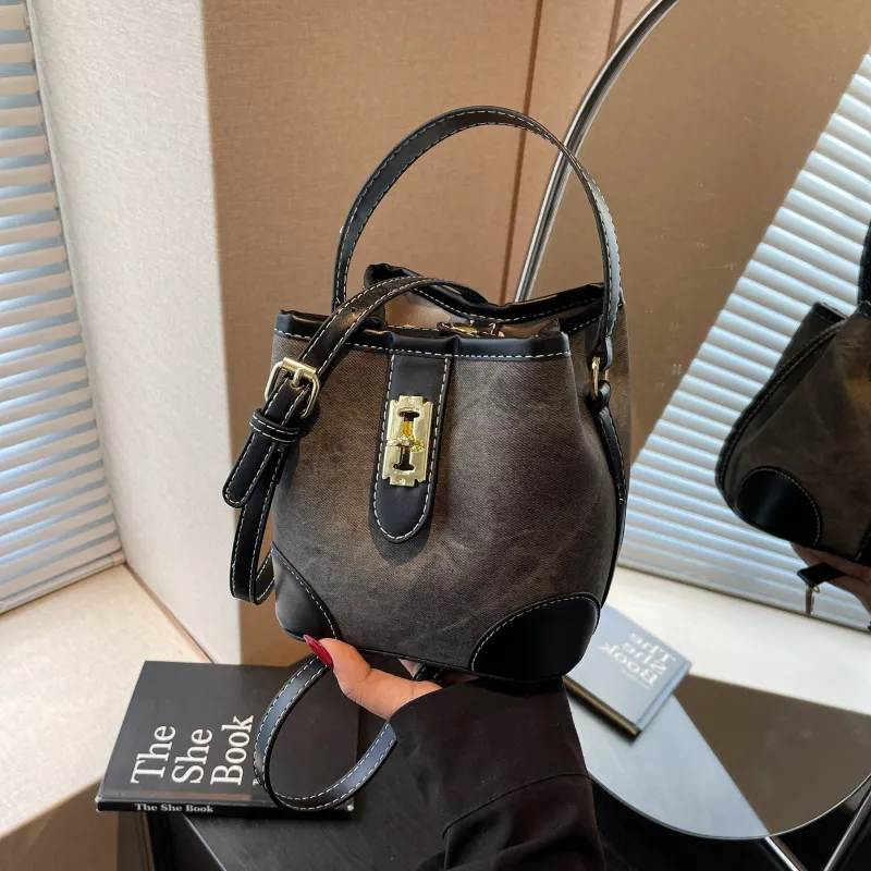 FEO PU Bucket Bag Handbag Regular Women's Multicolor-9