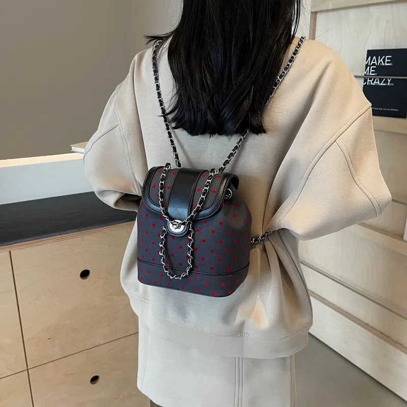 FEO Fabric Backpack Regular Women's Multicolor-5