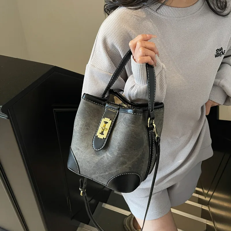 FEO PU Bucket Bag Handbag Regular Women's Multicolor-8