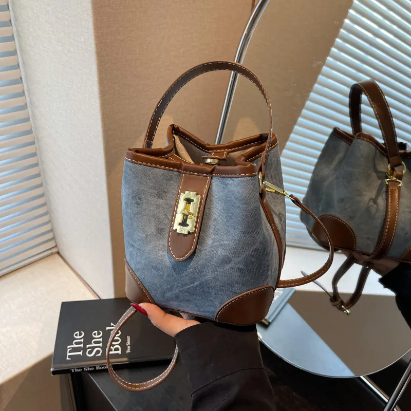 FEO PU Bucket Bag Handbag Regular Women's Multicolor-6