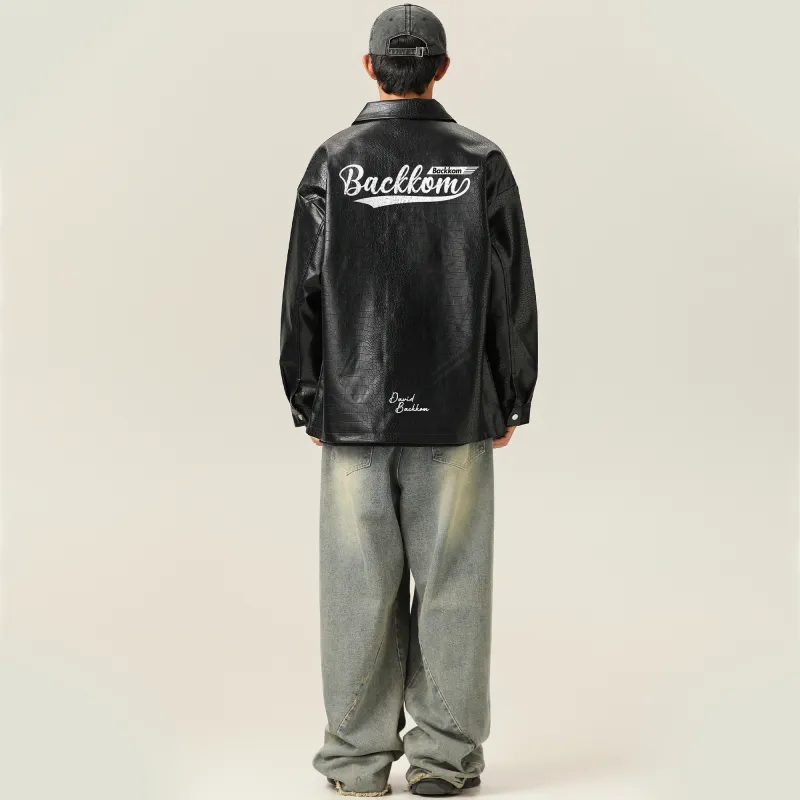 David Bakken x DAOMEIXIONG LIANMINGKUAN Leather Jacket Unisex-6