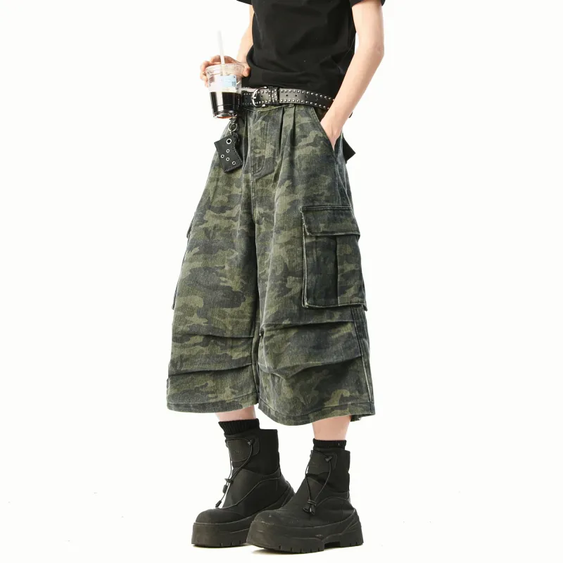 David Bakken Cargo Shorts Unisex Green-5