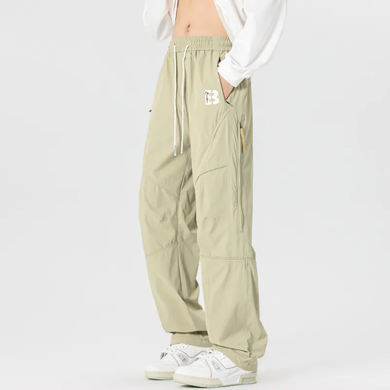 David Bakken Casual Pants Unisex Gravel Apricots-3