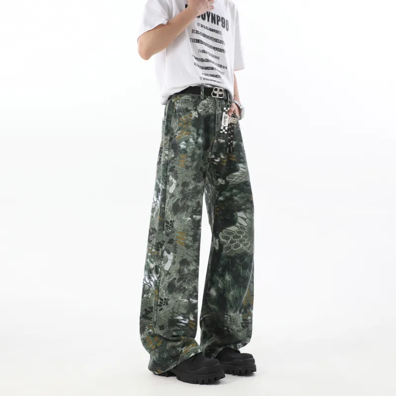 David Bakken Casual Pants Unisex Green-4