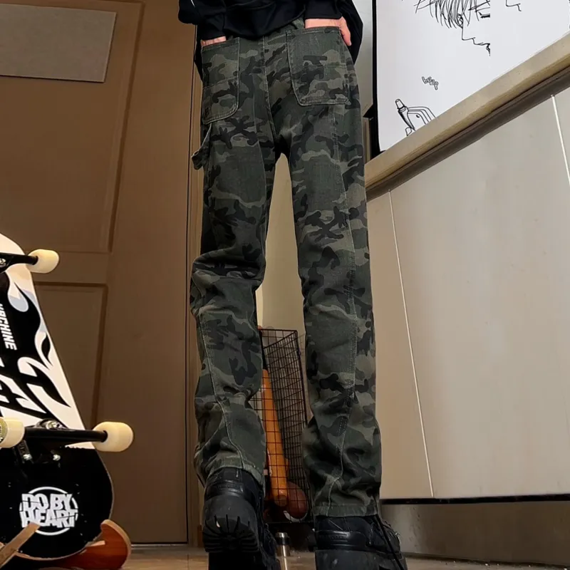David Bakken Cargo Pants Unisex Camouflage-5