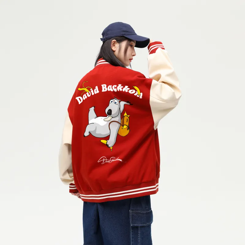 David Bakken x DAOMEIXIONG LIANMINGKUAN Baseball Jacket Unisex-12