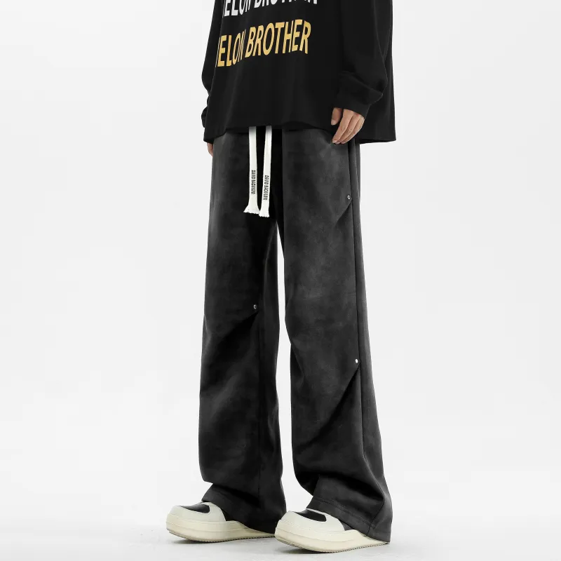 David Bakken Casual Pants Unisex Black-4