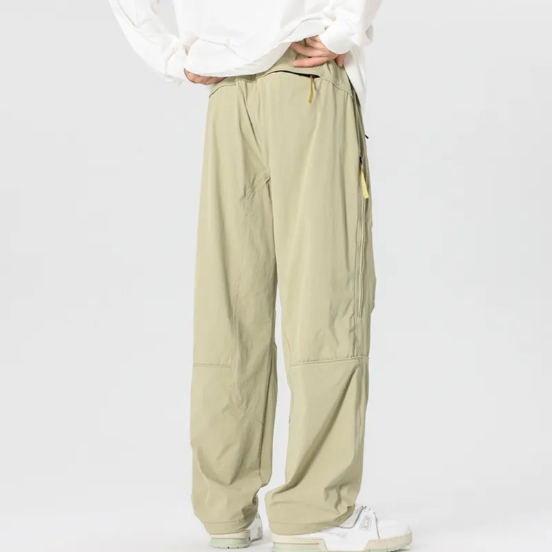 David Bakken Casual Pants Unisex Gravel Apricots-4