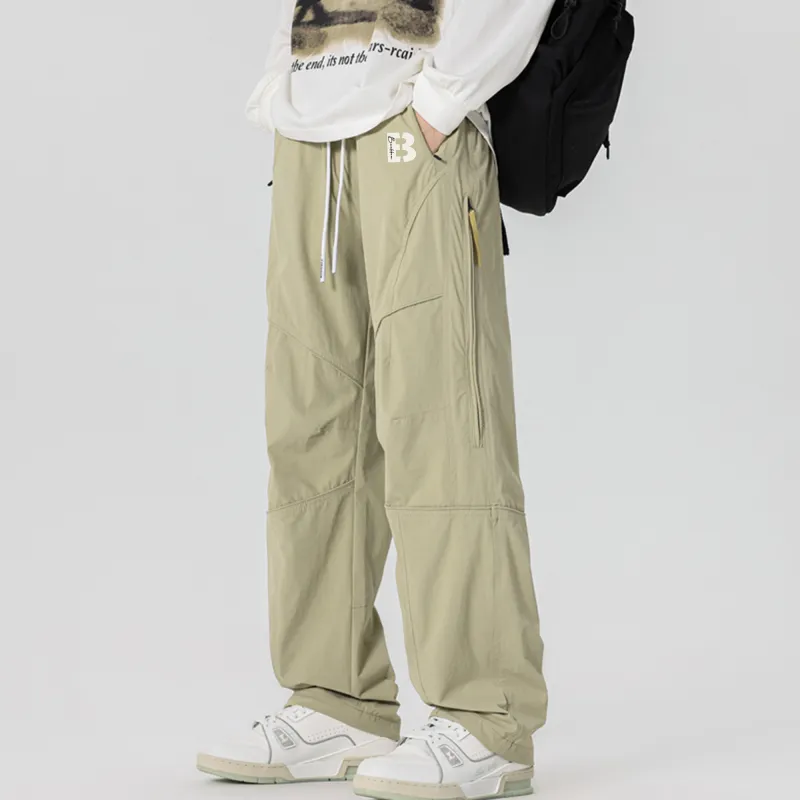 David Bakken Casual Pants Unisex Gravel Apricots-2