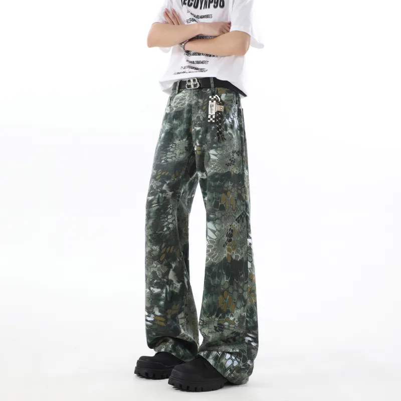 David Bakken Casual Pants Unisex Green-6