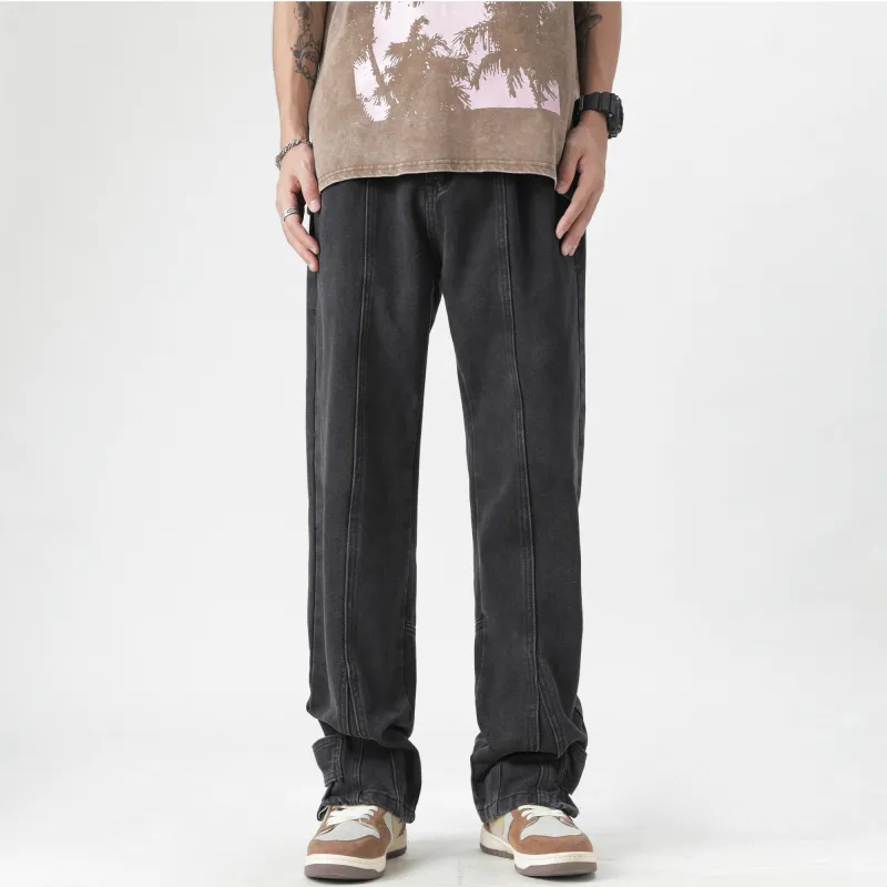 David Bakken x DAOMEIXIONG,LIANMINGKUAN Jeans Unisex Black-3