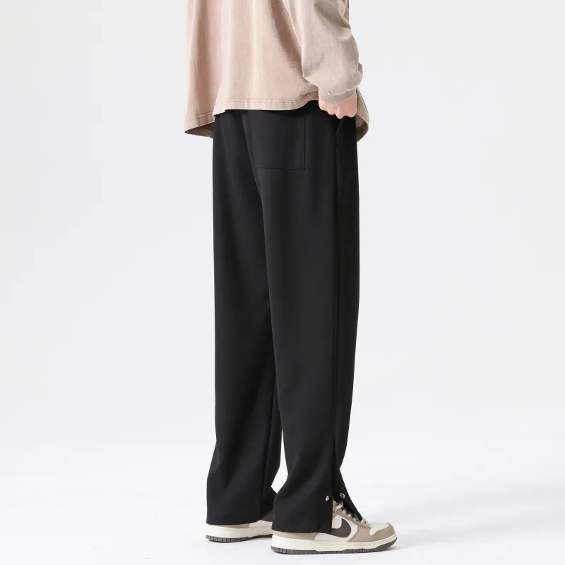 David Bakken Casual Pants Unisex Black-6