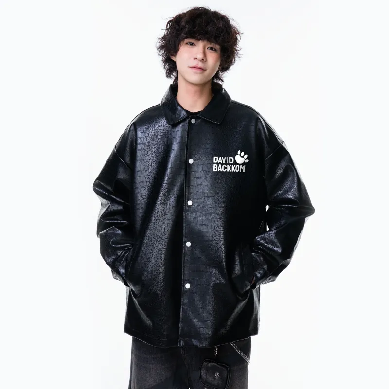 David Bakken Leather Jacket Unisex-3