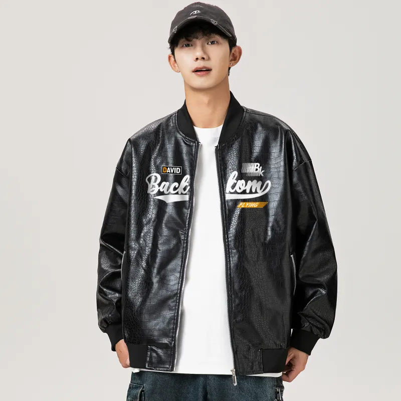 David Bakken x DAOMEIXIONG Leather Jacket Unisex-3