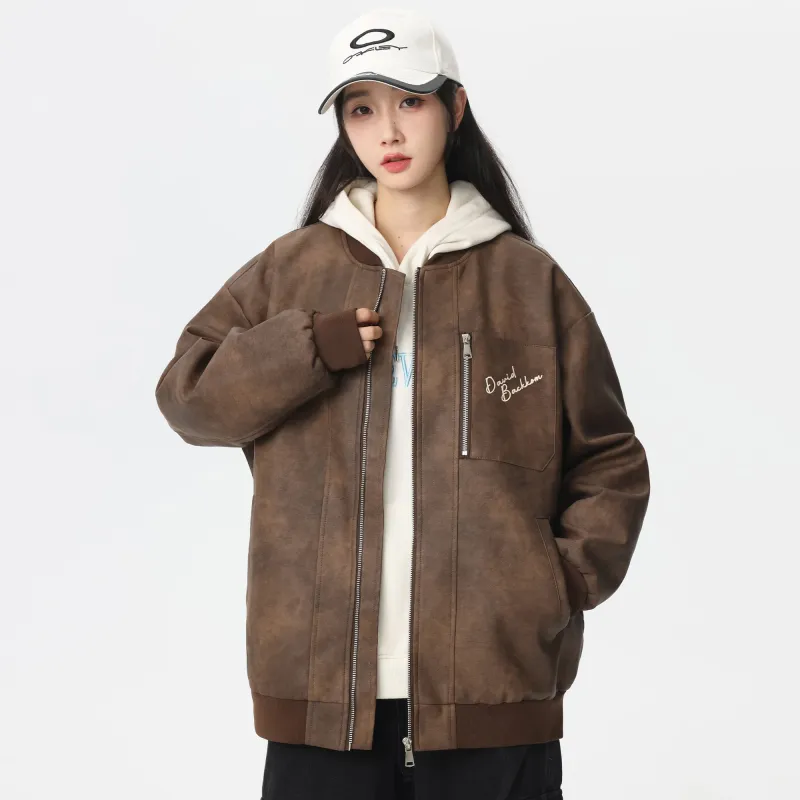 David Bakken x DAOMEIXIONG LIANMINGKUAN Leather Jacket Unisex-17