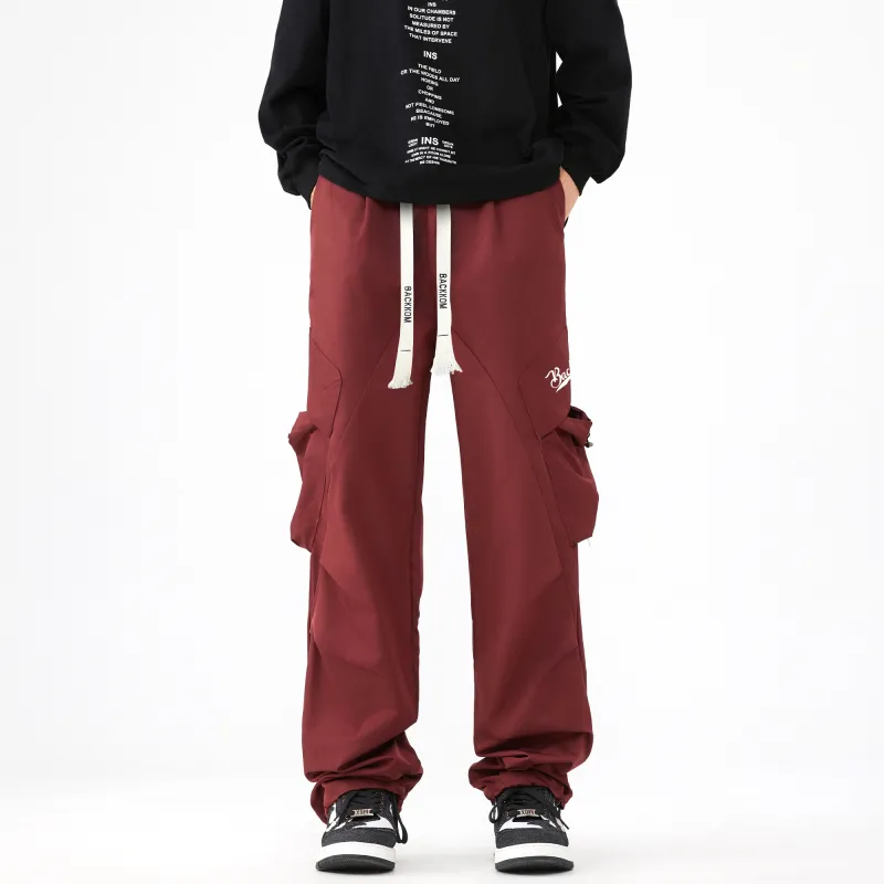David Bakken Cargo Pants Wide Leg Casual Pants Unisex-4