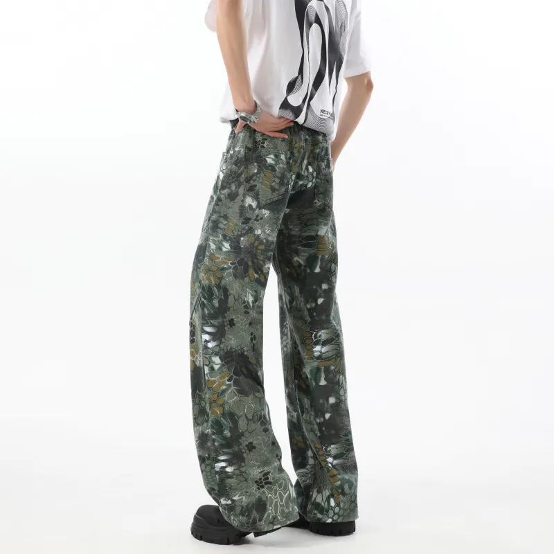 David Bakken Casual Pants Unisex Green-3