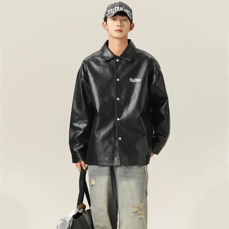 David Bakken x DAOMEIXIONG LIANMINGKUAN Leather Jacket Unisex-3