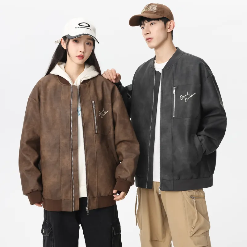 David Bakken x DAOMEIXIONG LIANMINGKUAN Leather Jacket Unisex-15