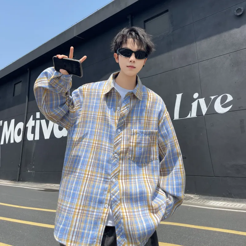 David Bakken Shirts Unisex Yellow Plaid-4