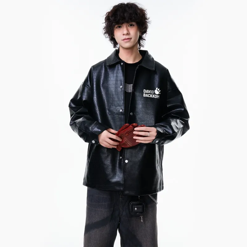 David Bakken Leather Jacket Unisex-2