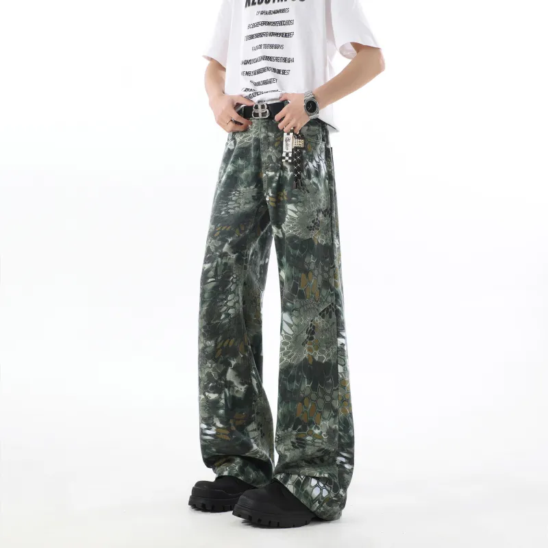 David Bakken Casual Pants Unisex Green-5