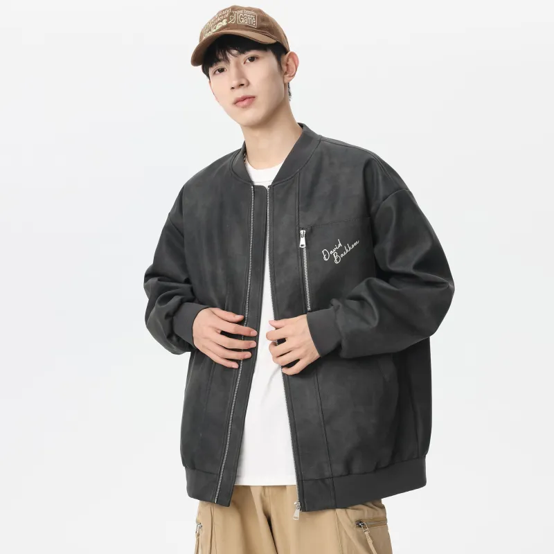 David Bakken x DAOMEIXIONG LIANMINGKUAN Leather Jacket Unisex-3