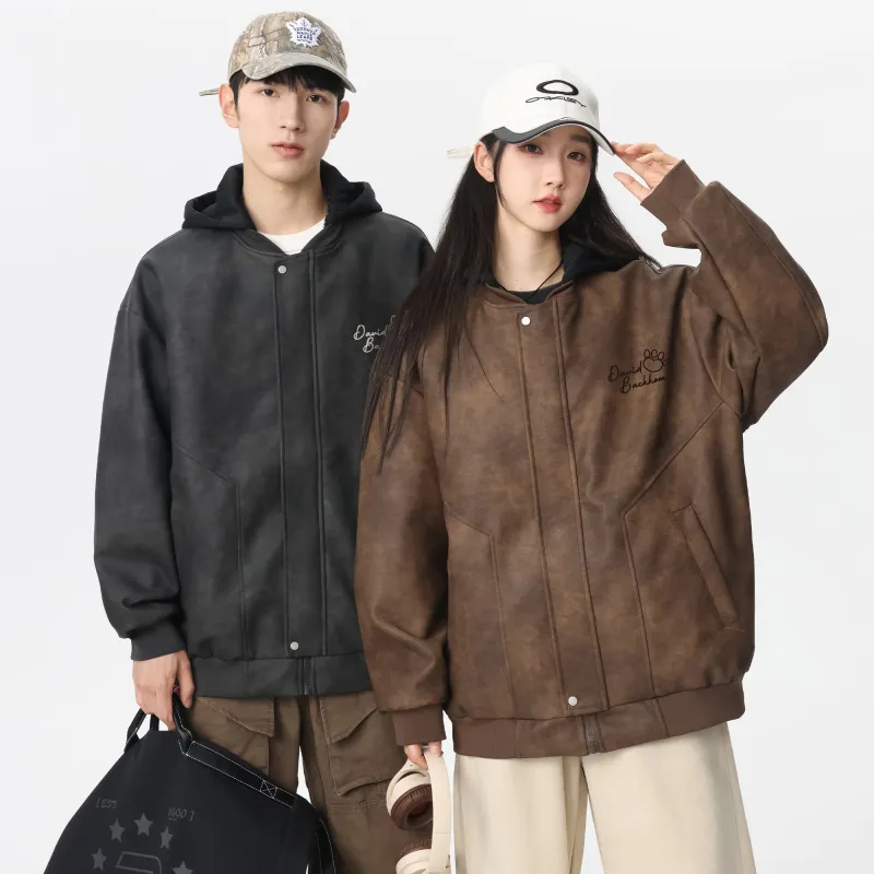 David Bakken x DAOMEIXIONG LIANMINGKUAN Leather Jacket Unisex-15