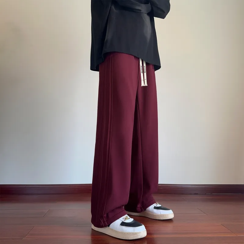 David Bakken Casual Pants Unisex Angora Red-2