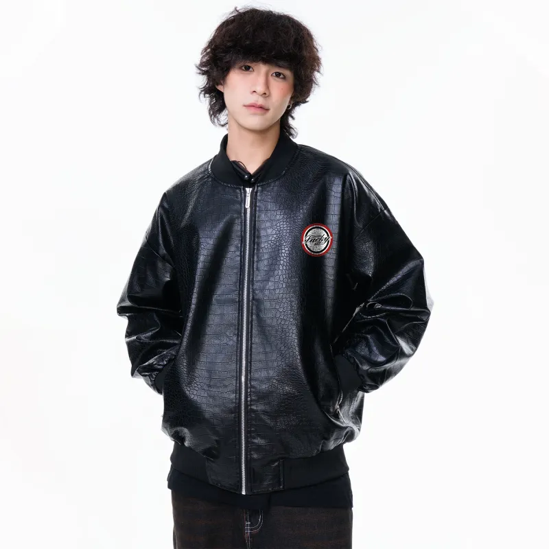 David Bakken x DAOMEIXIONG Leather Jacket Unisex-3